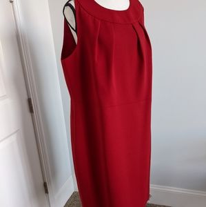 NWT Talbots Red Sheath Dress